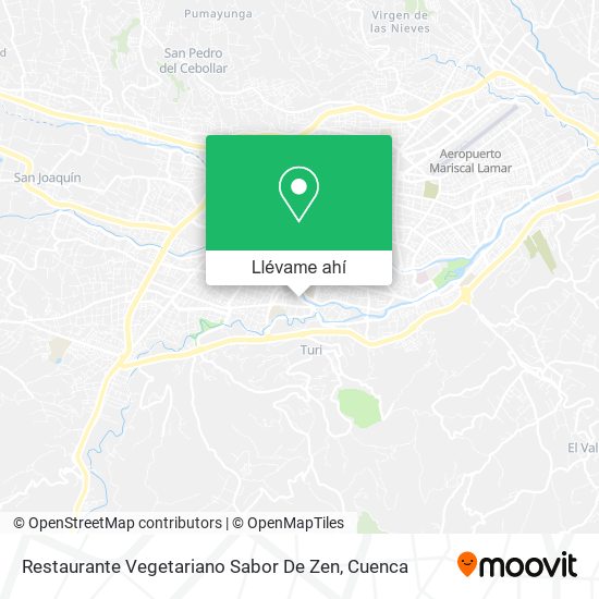 Mapa de Restaurante Vegetariano Sabor De Zen