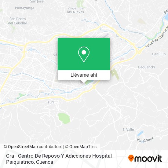 Mapa de Cra - Centro De Reposo Y Adicciones Hospital Psiquiatrico