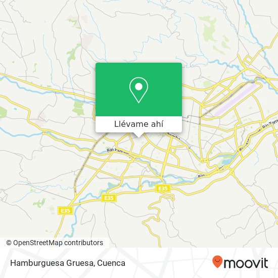 Mapa de Hamburguesa Gruesa