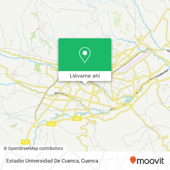 Mapa de Estadio Universidad De Cuenca