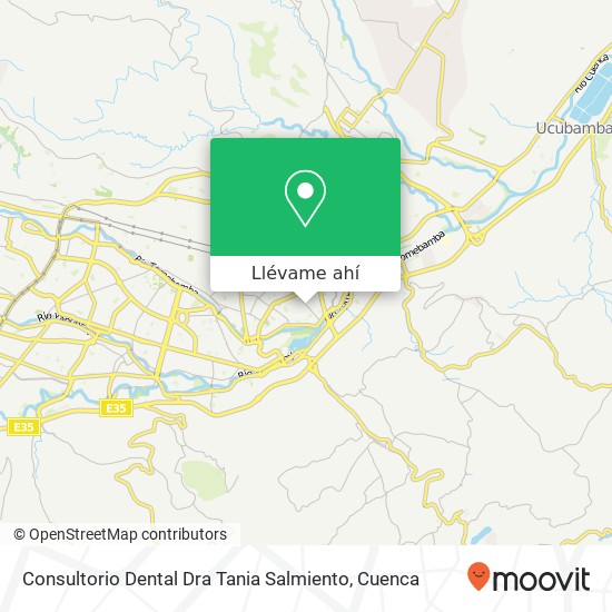 Mapa de Consultorio Dental Dra Tania Salmiento