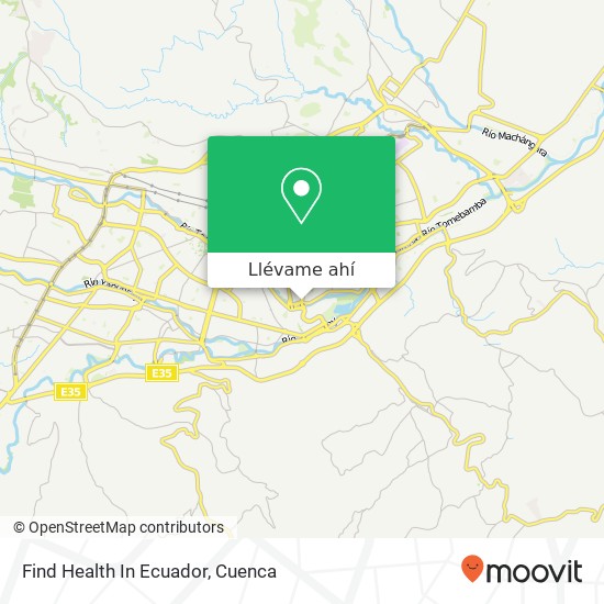 Mapa de Find Health In Ecuador