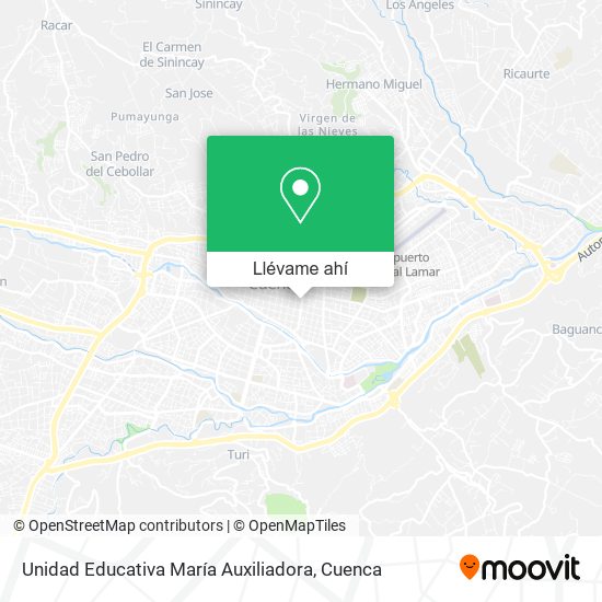 Mapa de Unidad Educativa María Auxiliadora
