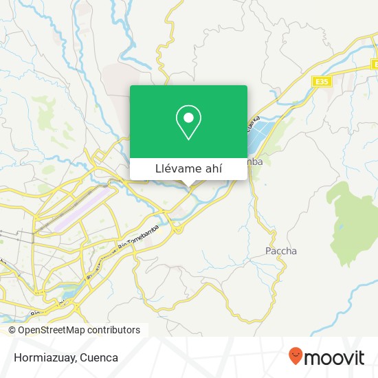 Mapa de Hormiazuay