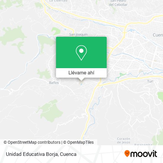Mapa de Unidad Educativa Borja