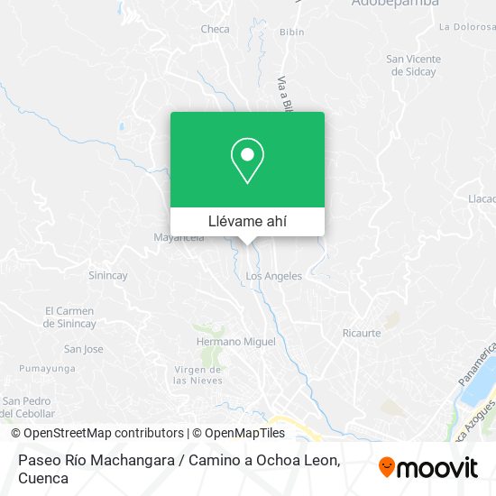 Mapa de Paseo Río Machangara / Camino a Ochoa Leon