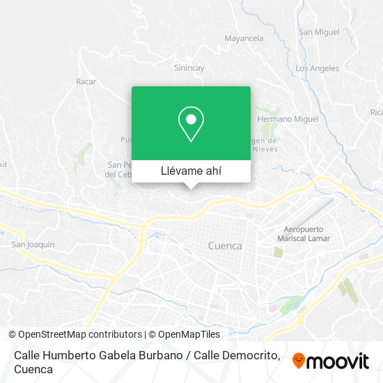 Mapa de Calle Humberto Gabela Burbano / Calle Democrito