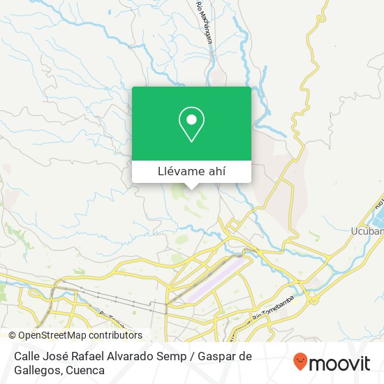 Mapa de Calle José Rafael Alvarado Semp / Gaspar de Gallegos
