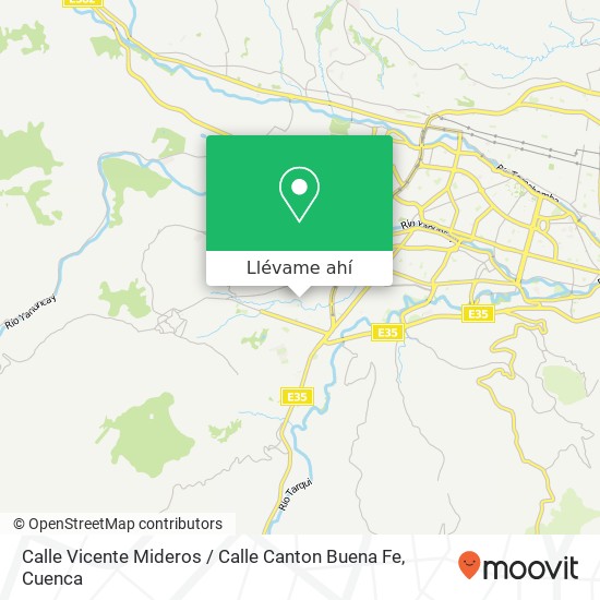 Mapa de Calle Vicente Mideros / Calle Canton Buena Fe