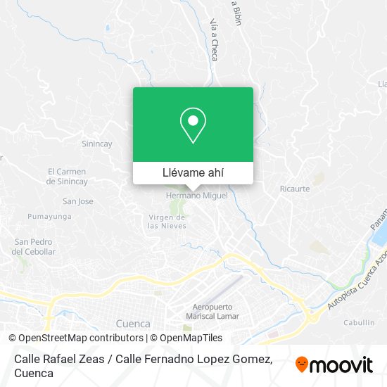 Mapa de Calle Rafael Zeas / Calle Fernadno Lopez Gomez