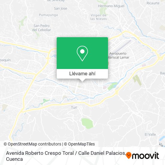 Mapa de Avenida Roberto Crespo Toral / Calle Daniel Palacios