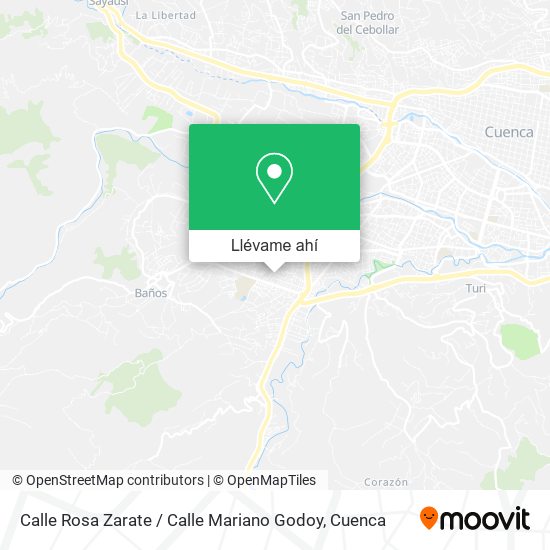 Mapa de Calle Rosa Zarate / Calle Mariano Godoy