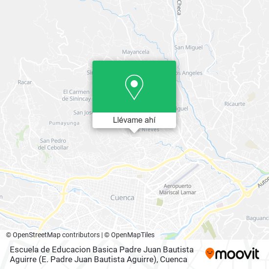 Mapa de Escuela de Educacion Basica Padre Juan Bautista Aguirre (E. Padre Juan Bautista Aguirre)