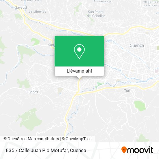 Mapa de E35 / Calle Juan Pio Motufar