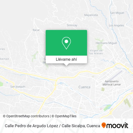Mapa de Calle Pedro de Argudo López / Calle Sicalpa