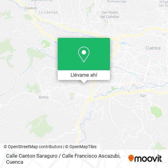 Mapa de Calle Canton Saraguro / Calle Francisco Ascazubi