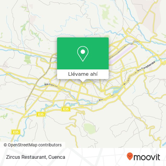 Mapa de Zircus Restaurant