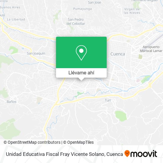 Mapa de Unidad Educativa Fiscal Fray Vicente Solano
