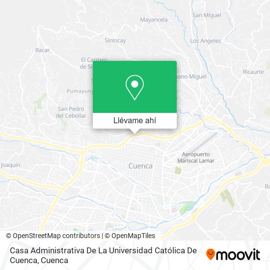 Mapa de Casa Administrativa De La Universidad Católica De Cuenca