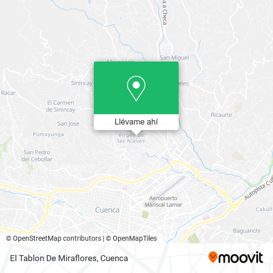 Mapa de El Tablon De Miraflores