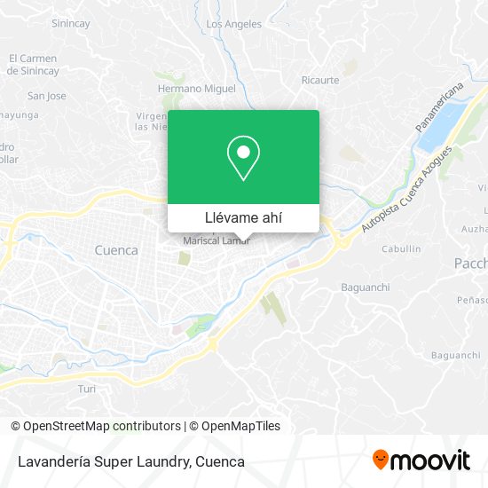 Mapa de Lavandería Super Laundry