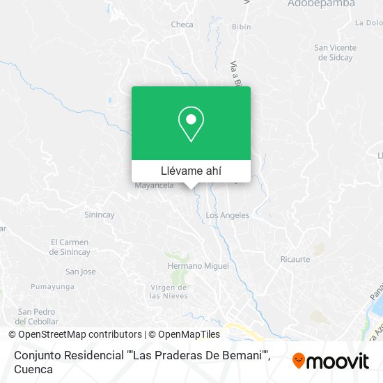 Mapa de Conjunto Residencial ""Las Praderas De Bemani""