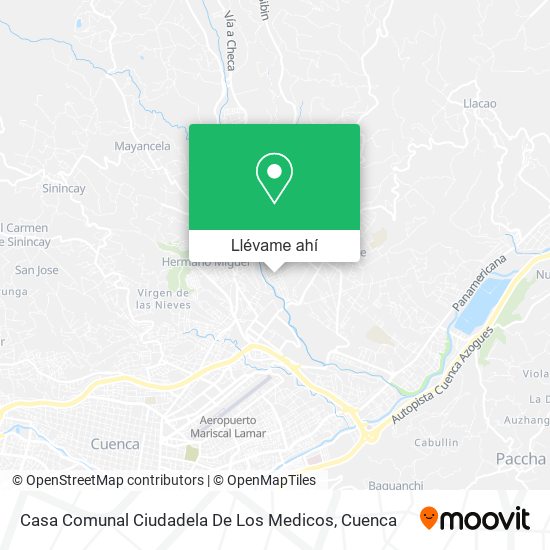 Mapa de Casa Comunal Ciudadela De Los Medicos