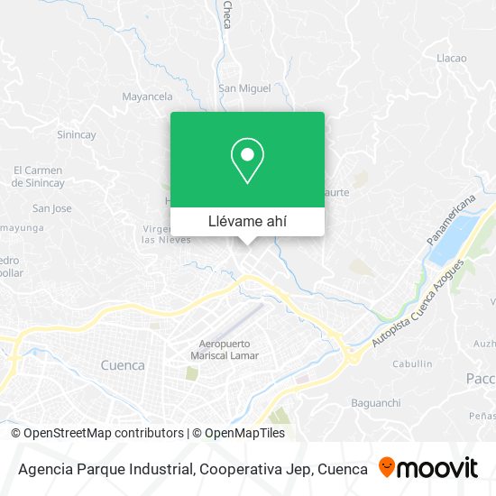 Mapa de Agencia Parque Industrial, Cooperativa Jep