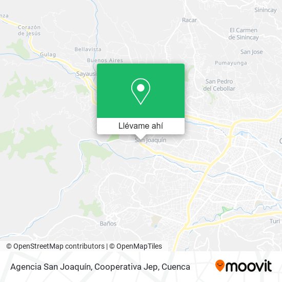 Mapa de Agencia San Joaquín, Cooperativa Jep