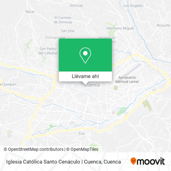 Mapa de Iglesia Católica Santo Cenáculo | Cuenca