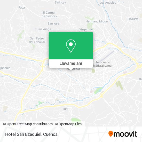 Mapa de Hotel San Ezequiel