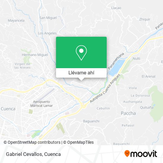 Mapa de Gabriel Cevallos