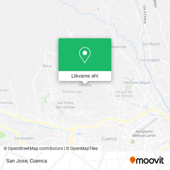 Mapa de San Jose