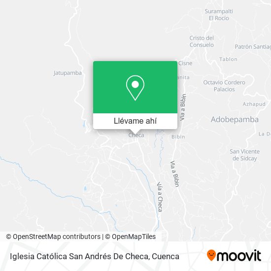 Mapa de Iglesia Católica San Andrés De Checa