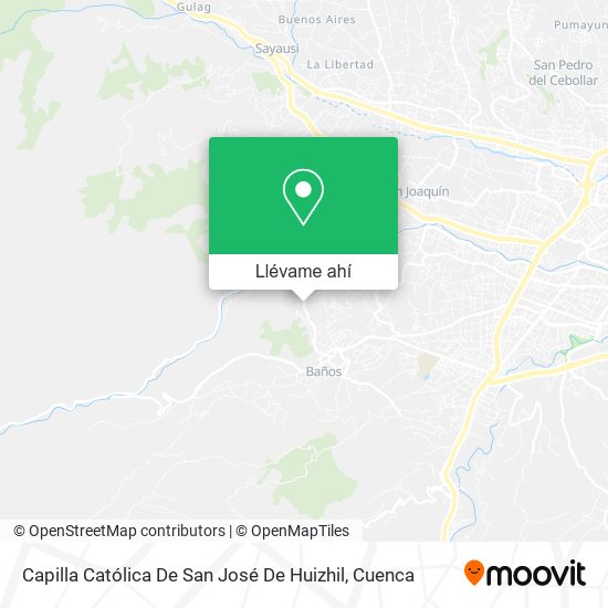 Mapa de Capilla Católica De San José De Huizhil