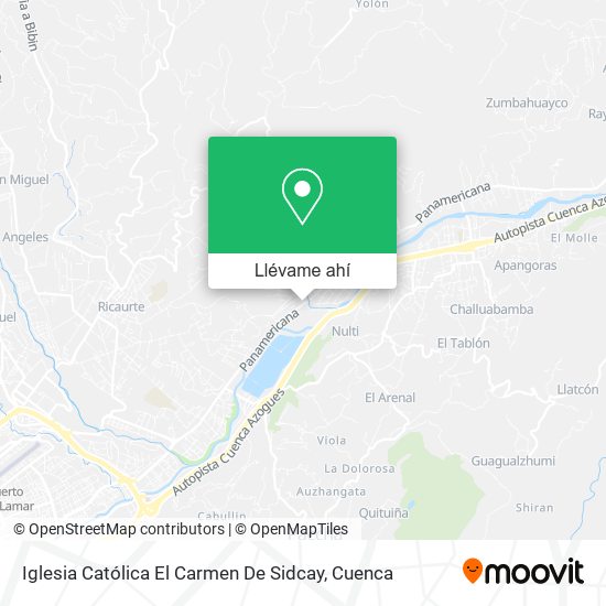 Mapa de Iglesia Católica El Carmen De Sidcay