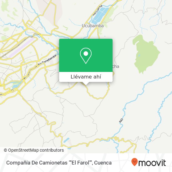 Mapa de Compañía De Camionetas ""El Farol""