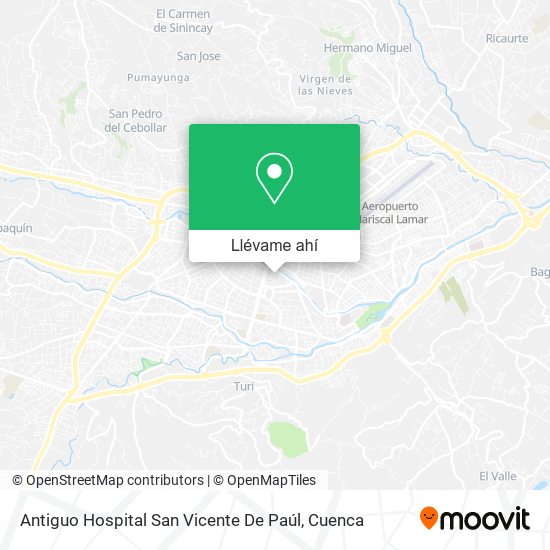 Mapa de Antiguo Hospital San Vicente De Paúl
