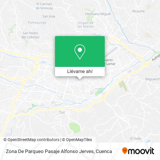 Mapa de Zona De Parqueo Pasaje Alfonso Jerves