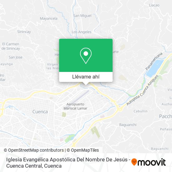 Mapa de Iglesia Evangélica Apostólica Del Nombre De Jesús - Cuenca Central