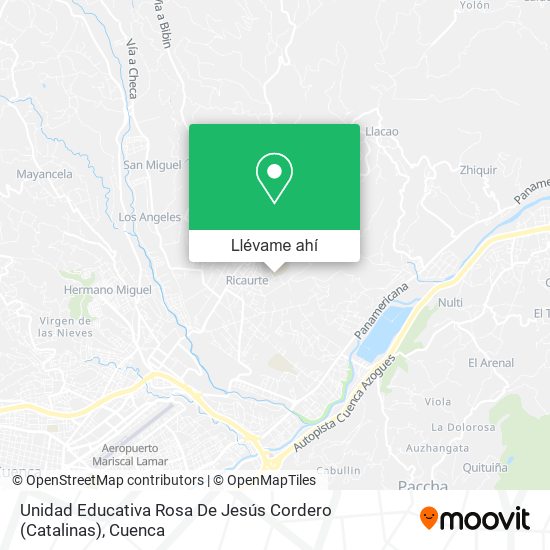 Mapa de Unidad Educativa Rosa De Jesús Cordero (Catalinas)