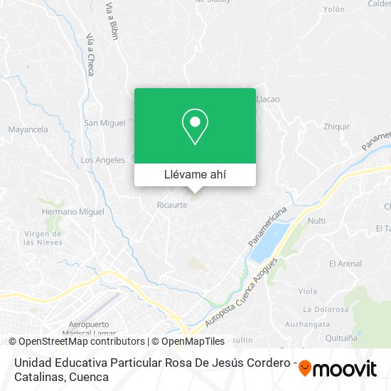 Mapa de Unidad Educativa Particular Rosa De Jesús Cordero - Catalinas