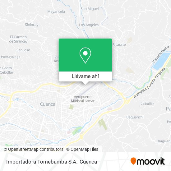 Mapa de Importadora Tomebamba S.A.