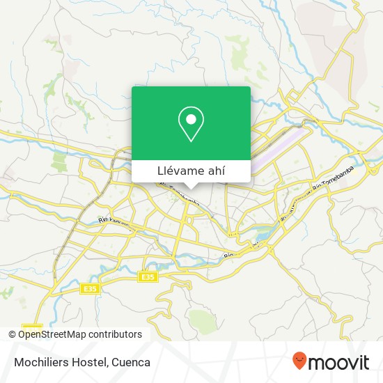 Mapa de Mochiliers Hostel