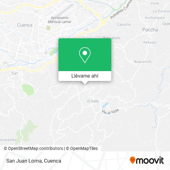 Mapa de San Juan Loma