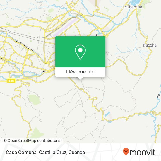 Mapa de Casa Comunal Castilla Cruz