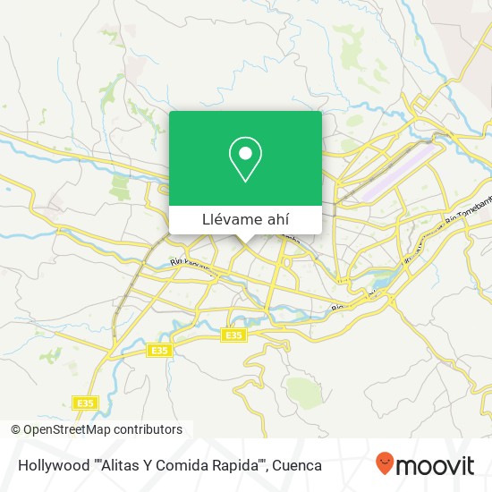 Mapa de Hollywood ""Alitas Y Comida Rapida""