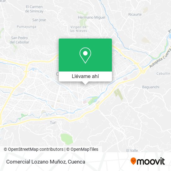 Mapa de Comercial Lozano Muñoz