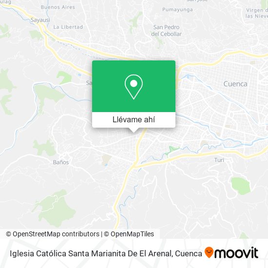 Mapa de Iglesia Católica Santa Marianita De El Arenal