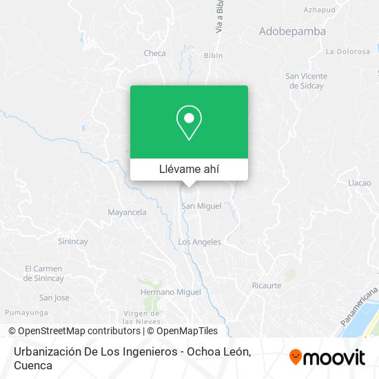 Mapa de Urbanización De Los Ingenieros - Ochoa León
